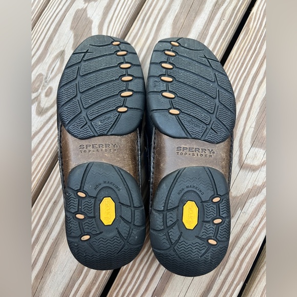 Sperry Top-Sider Gold Cup Deerskin Black Leather Boat Shoes Men’s Size 8.5 - Picture 8 of 9